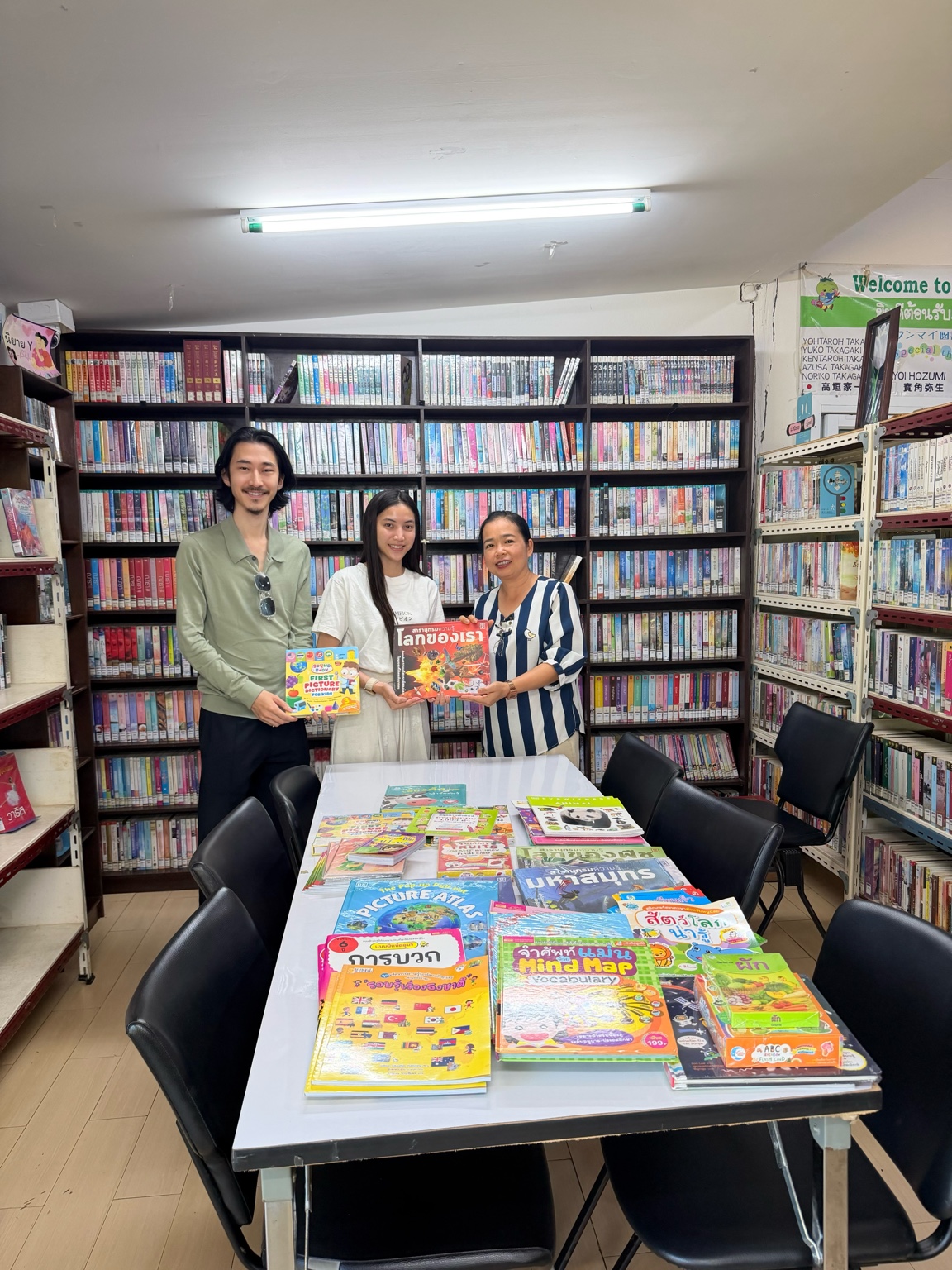Books contributed by The Continuum Initiative to Rang Mai Library.