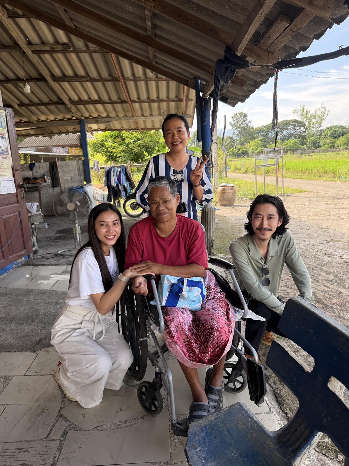 With Pa Lek (ป้าเล็ก), who shared her life and reading journey.